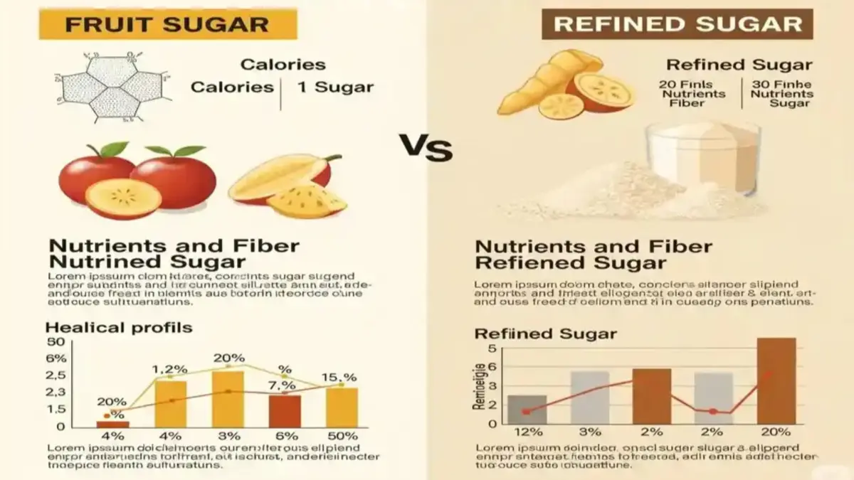 Fruit sugar vs Refined Sugar