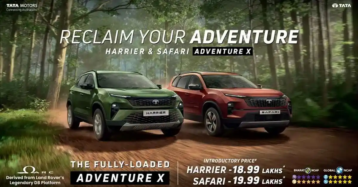 Tata Adventure X Persona Launched for Harrier and Safari Under ₹20 Lakh
